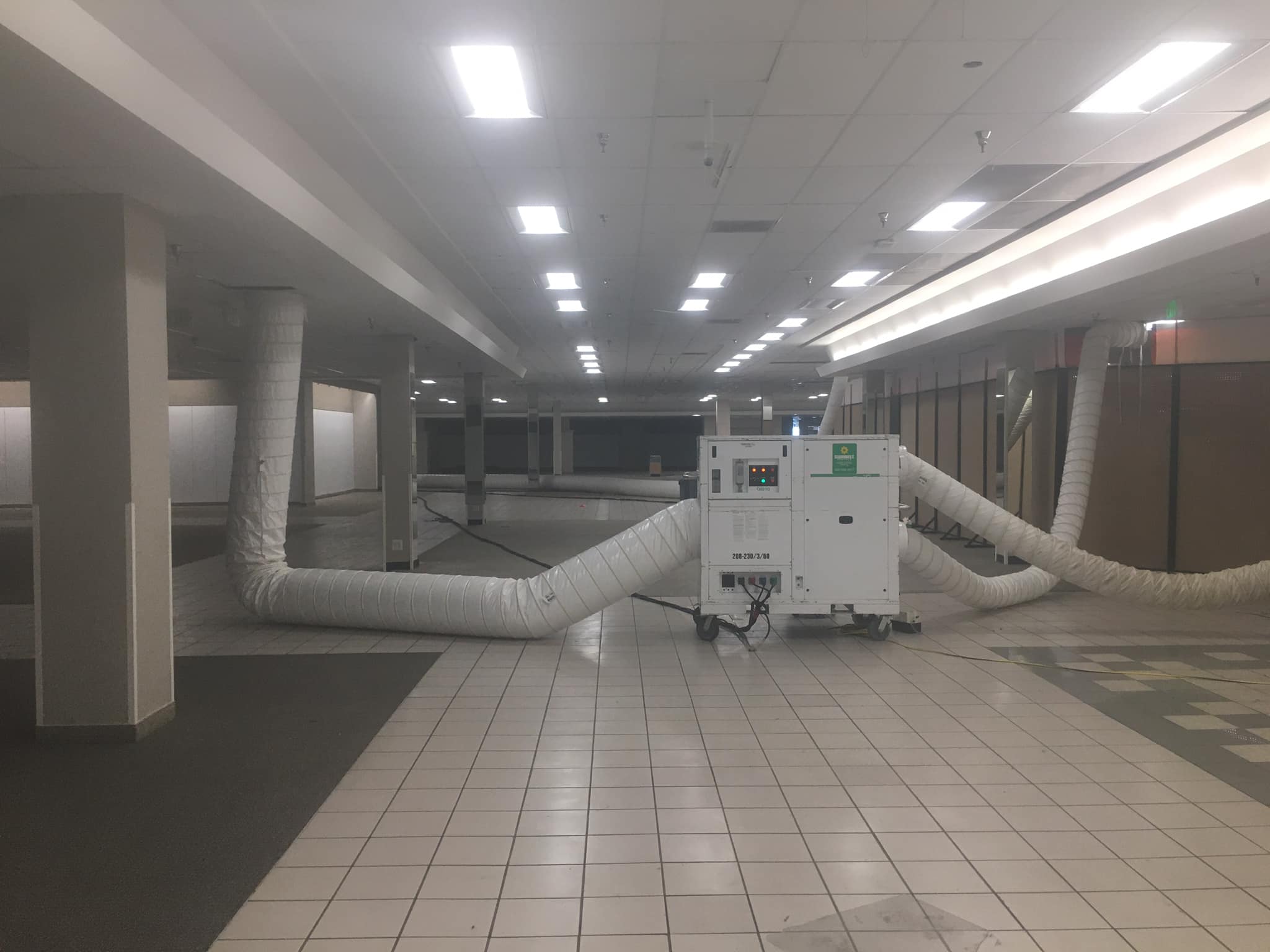 The meme is a humorous image of an empty, abandoned shopping mall with a single, lonely, and out-of-place vacuum cleaner (also known as a "space vacuum") sitting in the middle of the floor. The text "I've been here for 5 years, nobody's ever seen me, I'm starting to think I'm a mall ghost" appears on the screen of the vacuum cleaner. The joke is that the vacuum is so lonely and isolated that it's starting to think it's a ghost, implying that it's been abandoned and left to sit in the empty mall for years.